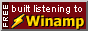 a button saying 'built listening to winamp'.